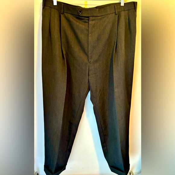 Brooks Brothers Pants Brooks Brothers Mens Dark Gray Dress Pants 0